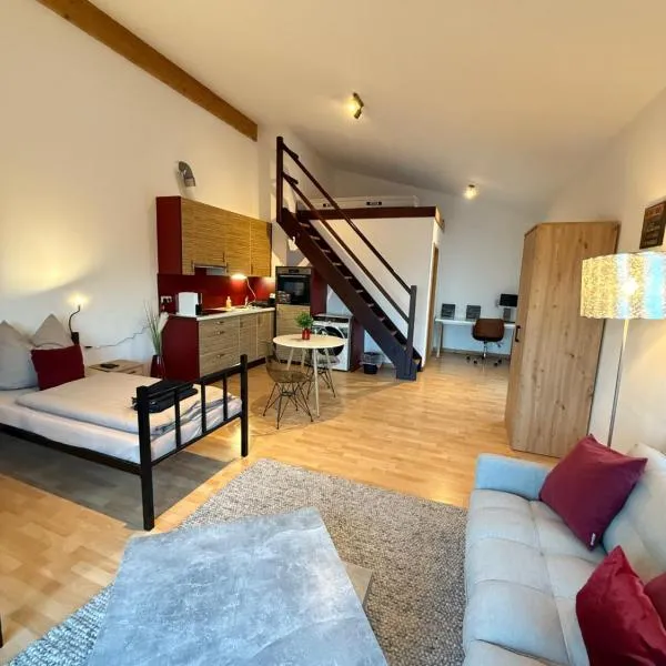 Penthousewohnung Leingarten mit atemberaubendem Ausblick，位于Leingarten的酒店
