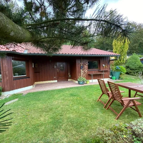 Lodge am Wald Terrasse Garten Grill ruhige Lage Wandern，位于Wienrode的酒店
