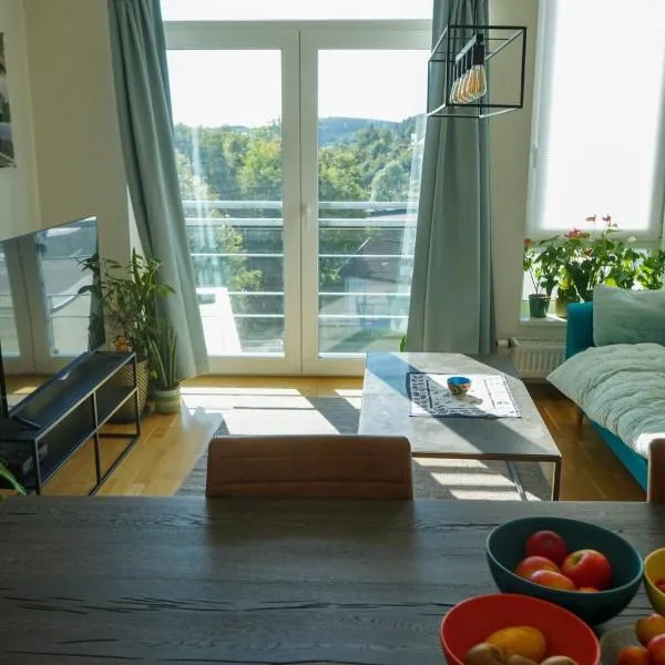 Solrik leilighet på Byåsen，位于特隆赫姆的酒店