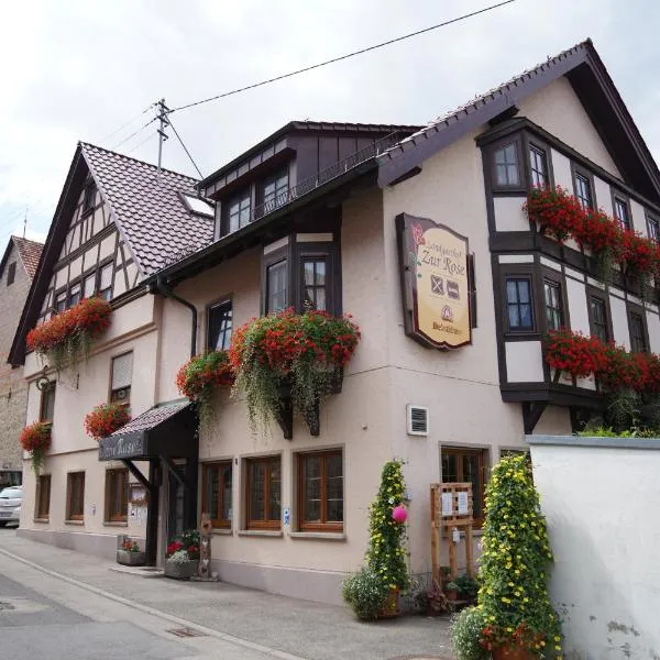 Gasthaus Zur Rose，位于Stuppach的酒店