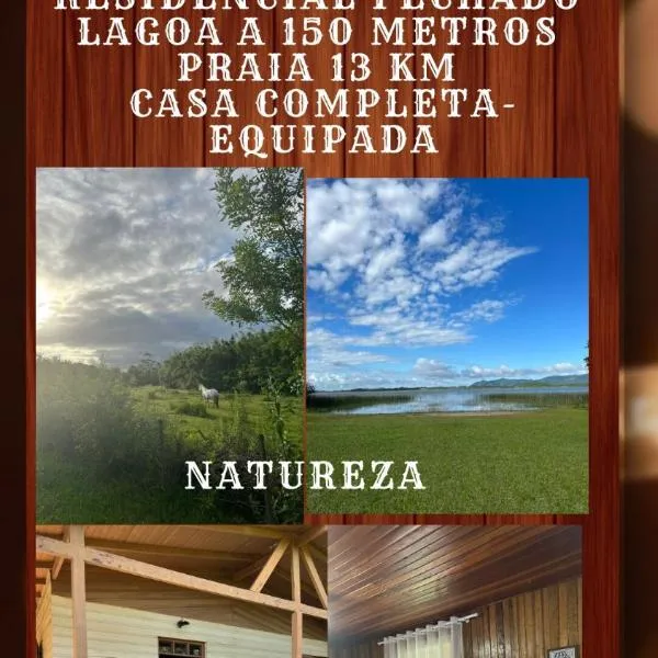 Casa Rústica na Lagoa-15 min do praia comWi-Fi 2 quartos1 cama casal e 3 solteiro，位于奥索里乌的酒店
