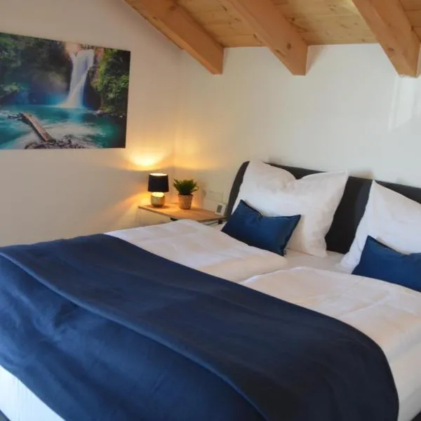 Familienparadies am Bodensee - 87m2 Haushälfte mit Garten & Heimkino,位于Gaißau的酒店