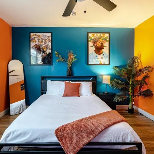 Comfortable 2 Bedroom Near Downtown Atl Sleeps 6 Free Parking，位于亚特兰大的酒店