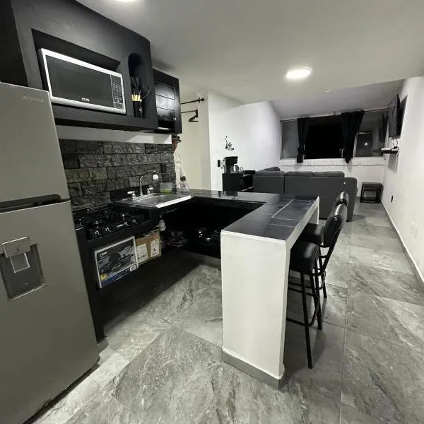 departamento familiar centrico cerca de playa y plazas comerciales con wifi 200，位于巴亚尔塔港的酒店