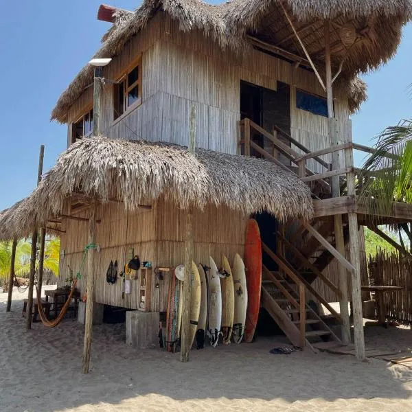Hostal Onahu Chacahua，位于Guayabas的酒店