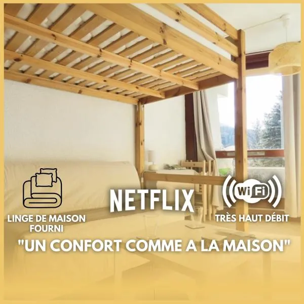 Studio au pied des piste avec linge de maison fourni - Cote 2000，位于维拉尔-德朗的酒店