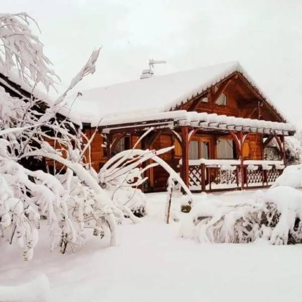 Chalet Cosy avec terrasse plein sud, 2 chambres, au cœur de la Haute-Savoie，位于Châtillon-sur-Cluses的酒店