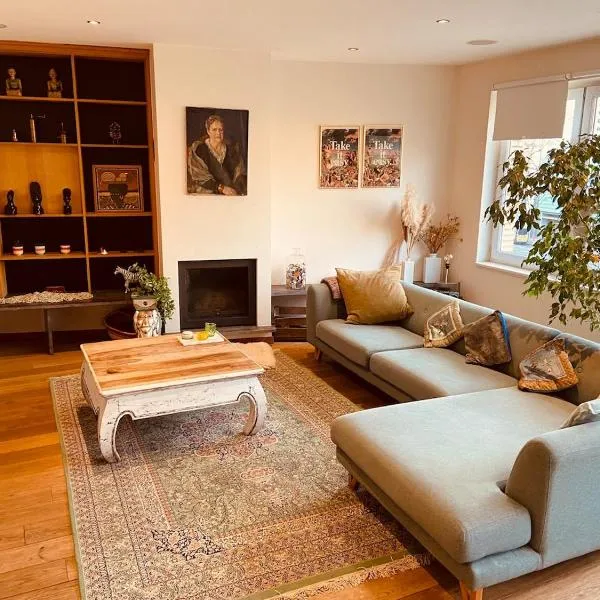 Charming & Spacious Duplex viewing the lovely MAS，位于安特卫普的酒店