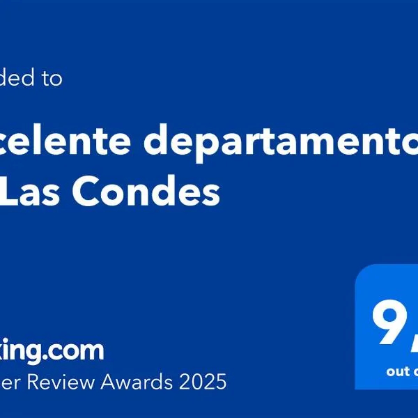 Excelente departamento en Las Condes，位于圣地亚哥的酒店