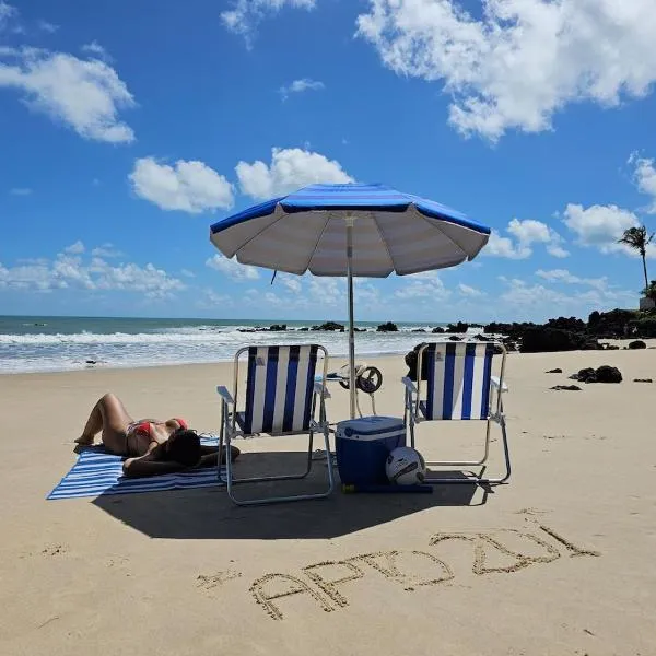 Apto 201 a 300m do Mar! Aconchego com Wi-Fi e AC，位于帕纳米林的酒店