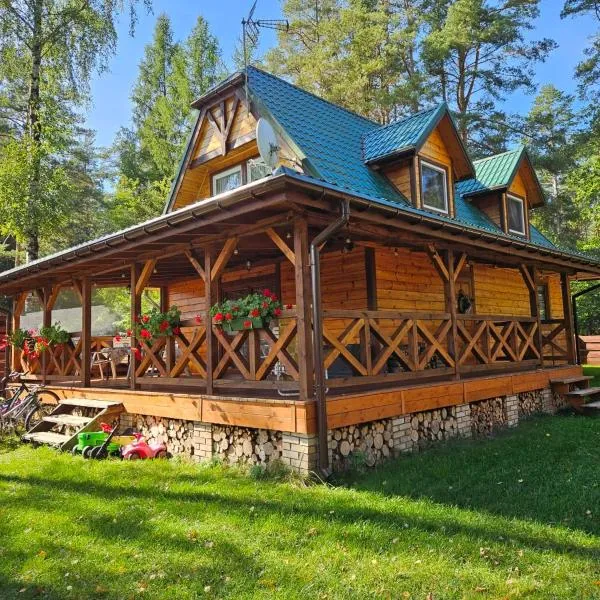 Ferienhaus "BASTEK1" am See mit Kamin & WLAN - Domek Letniskowy BASTEK，位于帕瑟姆的酒店
