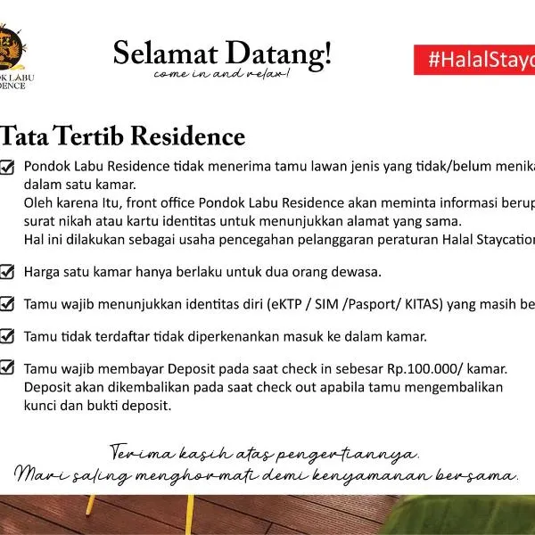 Pondok Labu Residence,位于雅加达的酒店