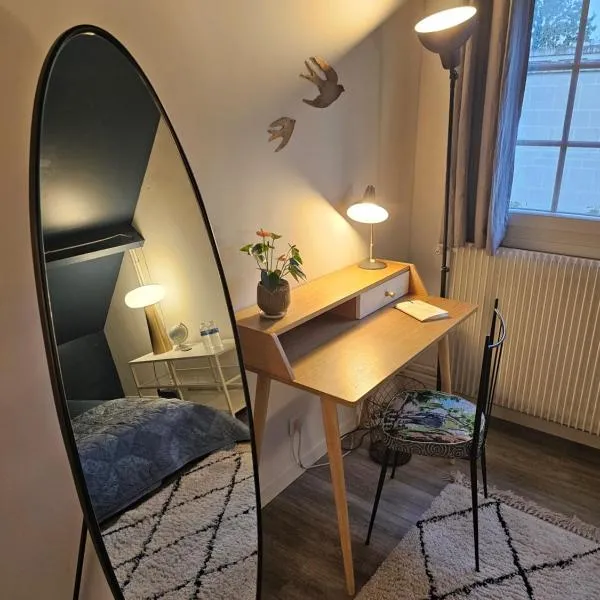 Cati's greenhouse - chambre d'hôtes cosy et calme à 700m du RER B，位于伊薇特河畔比尔的酒店