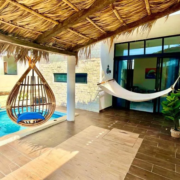 Casa de Playa en Antón Lizardo con alberca privada y club Playa，位于Alvarado的酒店