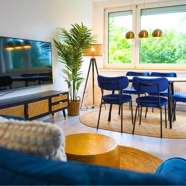 Robins - spacious for 5 - balcony - kitchen - WiFi，位于不莱梅的酒店