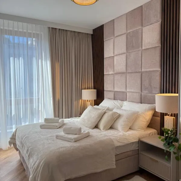 Apartment Royal Wilanów with gym, sauna and private parking space，位于华沙的酒店