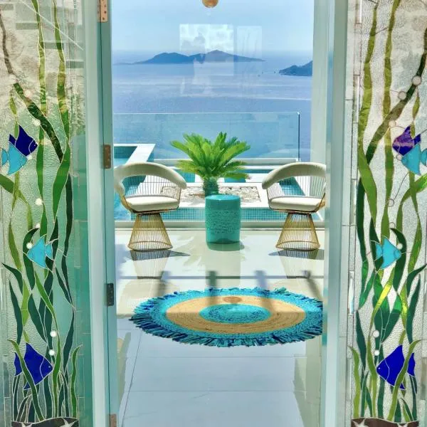 VİLLA BELLA MARE Magnificent Ultra Luxury Villa，位于卡斯的酒店