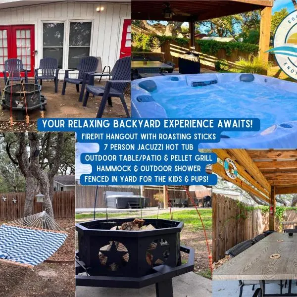 Knot Bay Haven, Dog Friendly, Hot Tub, Fenced yard, Patio and Grill, 3 BR，位于罗克波特的酒店