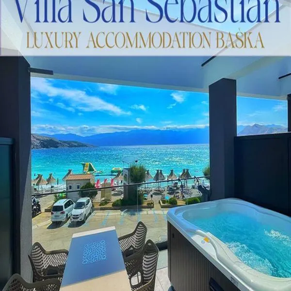 Villa San Sebastian-direct sea view，位于巴斯卡的酒店