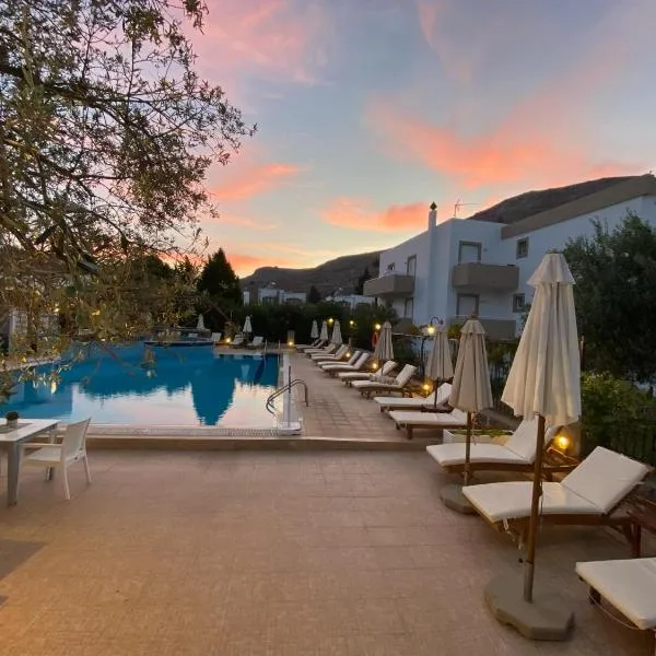 林多斯雅典娜公寓，位于林都斯的酒店