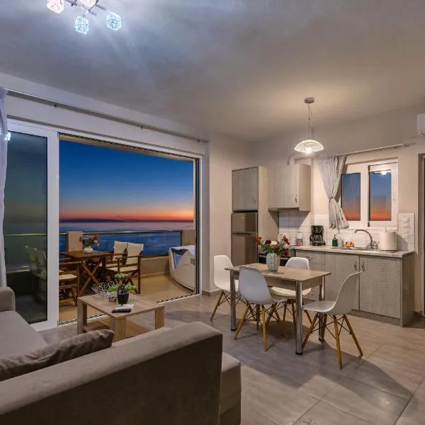 Akrotiri Panorama- luxury rental apartments with sea view，位于罗达奇诺的酒店