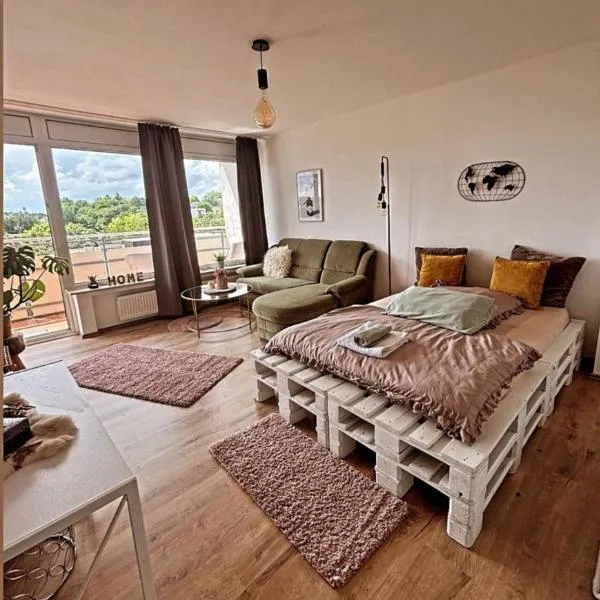 Apartment mit schönem Ausblick，位于吕登沙伊德的酒店