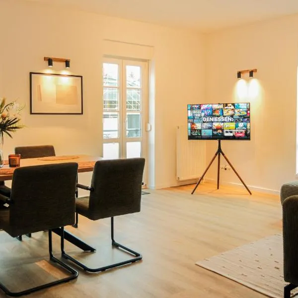 Apartment mit 3 Schlafzimmern, 2 Badezimmern, Aufzug, Balkone, 6 Personen，位于巴特埃姆斯的酒店