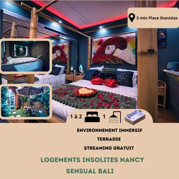 Stanislas Sensual Bali Love Room Jacuzzi 300m place Stanislas，位于南希的酒店
