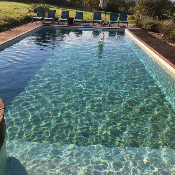Cozy guest house with jacuzzi and swimming pool，位于Sérignac的酒店