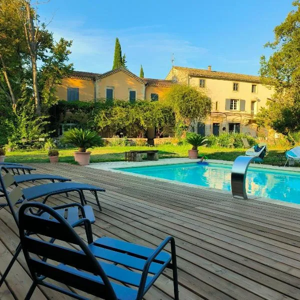 La villa des figuiers，位于Saint-Bonnet-du-Gard的酒店