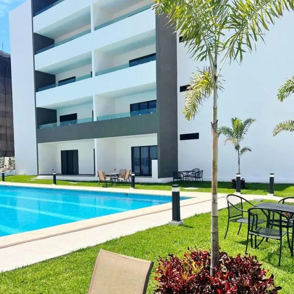 Marina Cerritos Azul Turquesa #3 - 4 Albercas - 1 Min Playas，位于马萨特兰的酒店