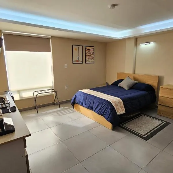 A08 Premium Suite WHITE Cocina Terraza Companies Work Teams 1-2 PAX，位于库奥蒂特兰伊斯卡伊的酒店