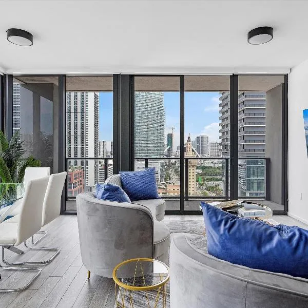 X- Lounge V - High-Rise with Rooftop Pool in Downtown Miami，位于迈阿密的酒店