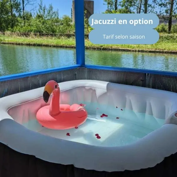 Cottage flottant jacuzzi privé en option gamme supérieure，位于圣让德洛讷的酒店