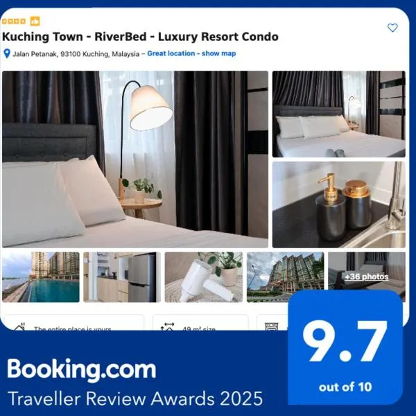 Kuching Town - RiverBed - Luxury Resort Condo，位于古晋的酒店