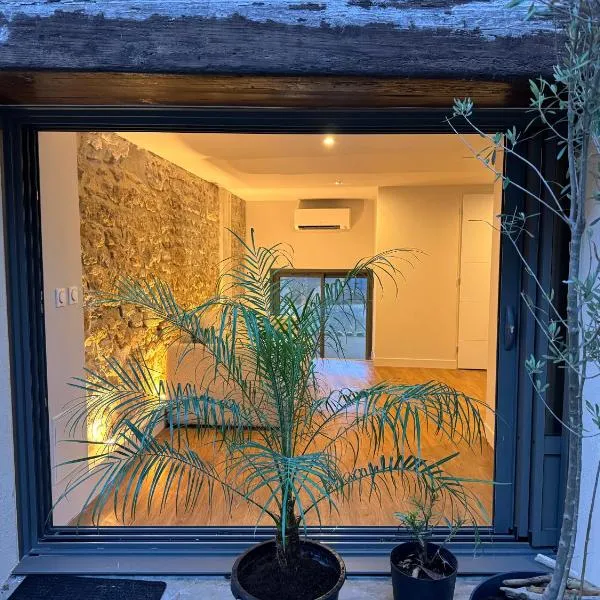 Balaruc Le Vieux Superbe studio dans maison médiévale avec terrasse et vue lagune de Thau，位于老巴拉吕克的酒店