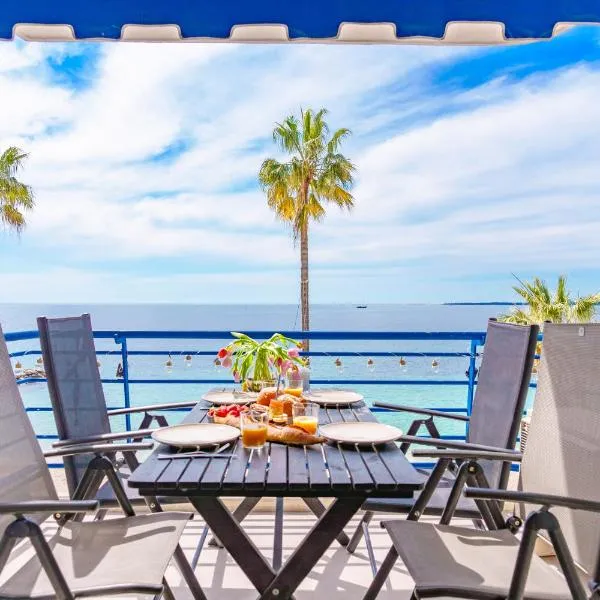 Studio terrasse vue mer idyllique，位于昂蒂布的酒店