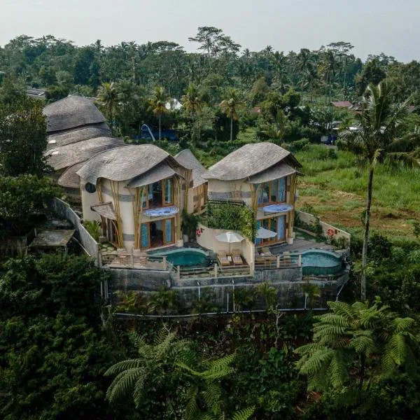 The Scape Valley Villas by Pramana Villas，位于Tampaksiring的酒店