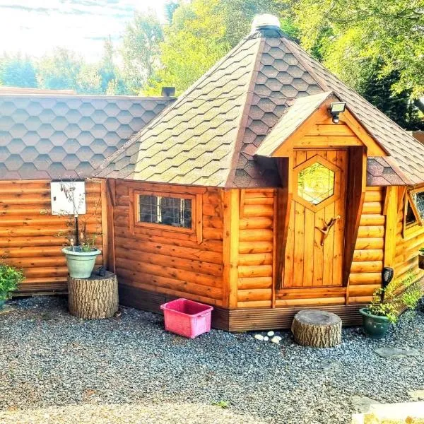 The Cabin & hot tub at Ashleigh House，位于Holland Arms Station的酒店