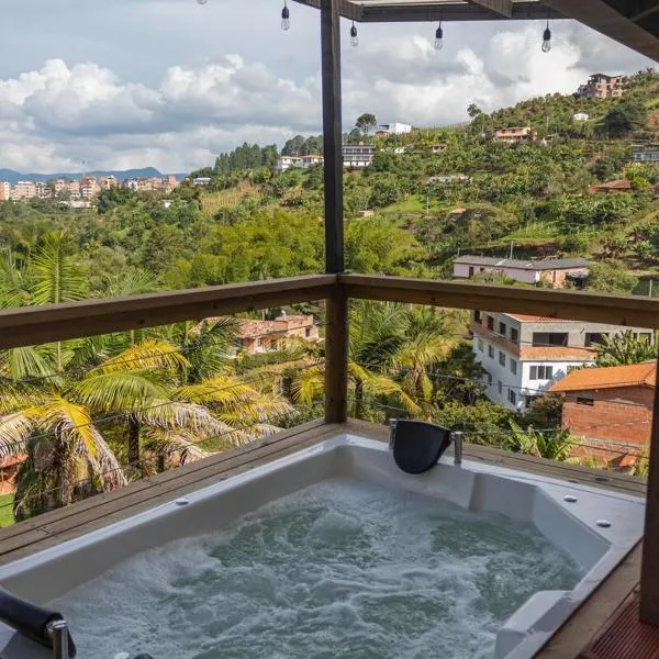 EDYMA Cabaña con JACUZZI，位于瓜塔佩的酒店
