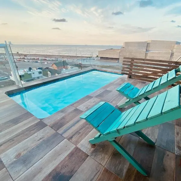 Alberca privada, vista al mar, frente playa foro boca，位于博卡德尔里奥的酒店