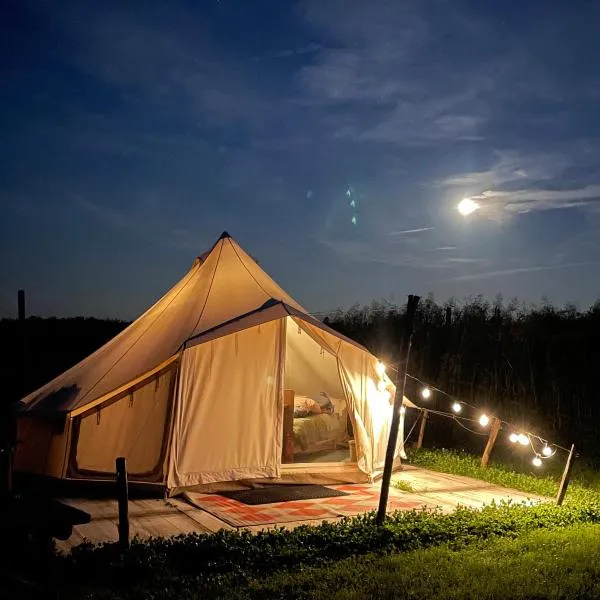 Voedselbos Camping Koperwiek，位于哈泽斯沃德多普的酒店