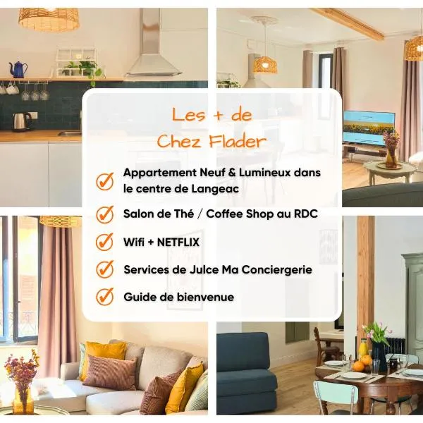 Chez Flader - Le Verveine - Neuf & Moderne Centre De Langeac，位于Langeac的酒店