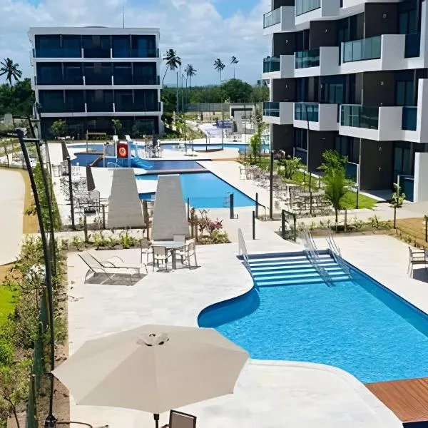 Flat Luxo Alto Padrão, Praia de Muro Alto, Makia Beach Experience，位于伊波茹卡的酒店
