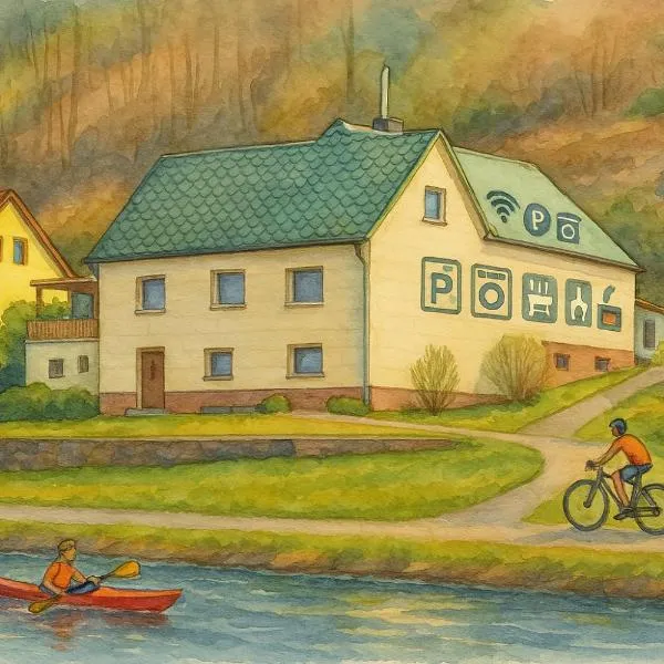 Ferienhaus am Elberadweg mit Sauna & Kamin - Natur, Erholung & S-Bahn-Anbindung - Saxon Oase，位于皮尔纳的酒店