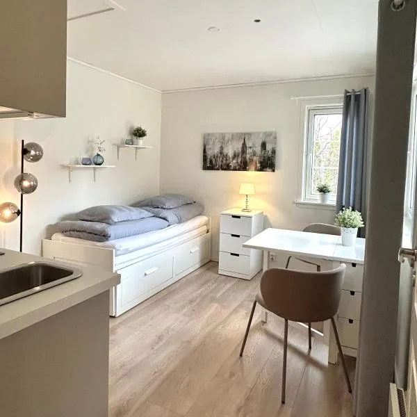 Newly renovated studio apartment - free parking and EV docking，位于特隆赫姆的酒店