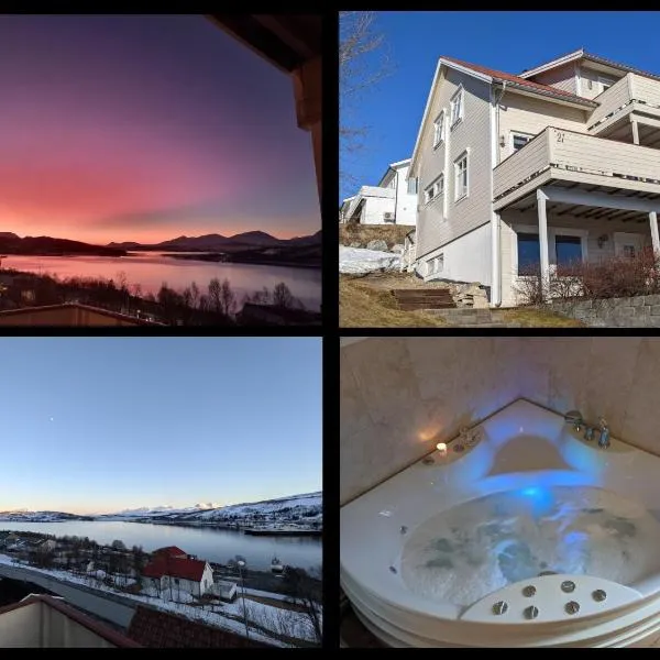 Loftsleilighet,havutsikt,balkong,gratis parkering，位于特罗姆瑟的酒店