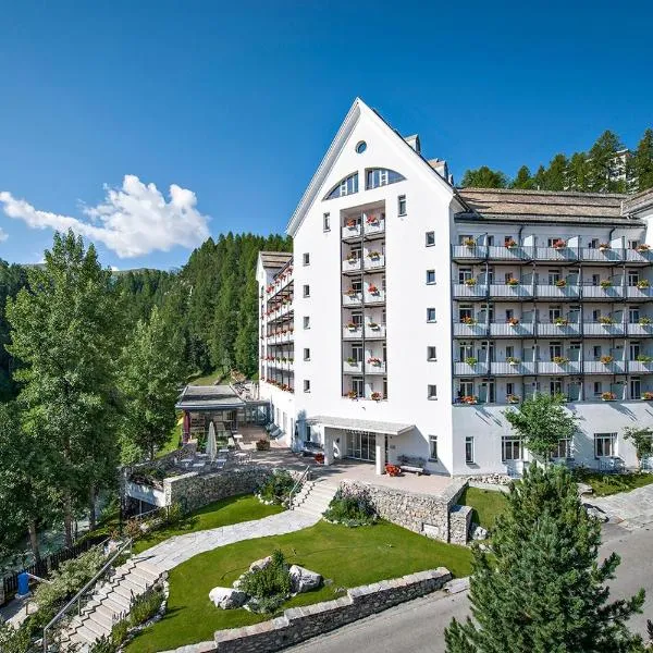 Hotel Schweizerhof Sils Maria, a Faern Collection Hotel，位于锡尔斯玛丽亚的酒店