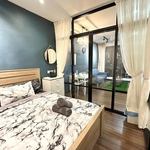 Silksky - Modern Design, Awesome City View, Free Parking, Free Netflix account, 200mbps WIFI, Privacy,，位于沙登的酒店