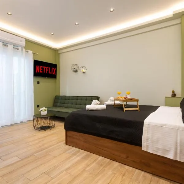 Skynest corfu airport studios，位于Corfu International Airport I Kapodistrias的酒店